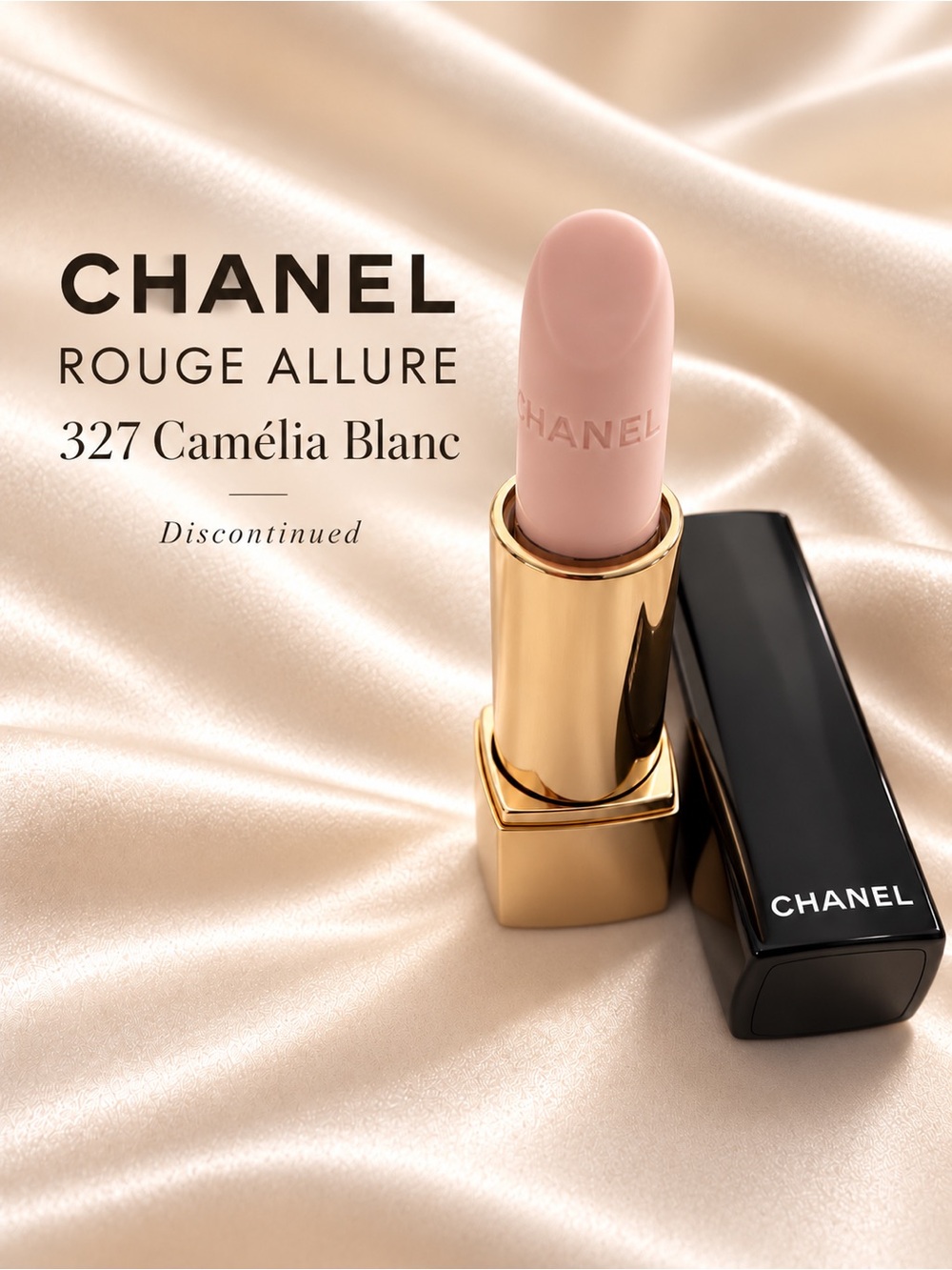 CHANEL Le Rouge Intense Luminous Lip Colour
RARE NEW in Box - 327 CAMÉLIA BLANC